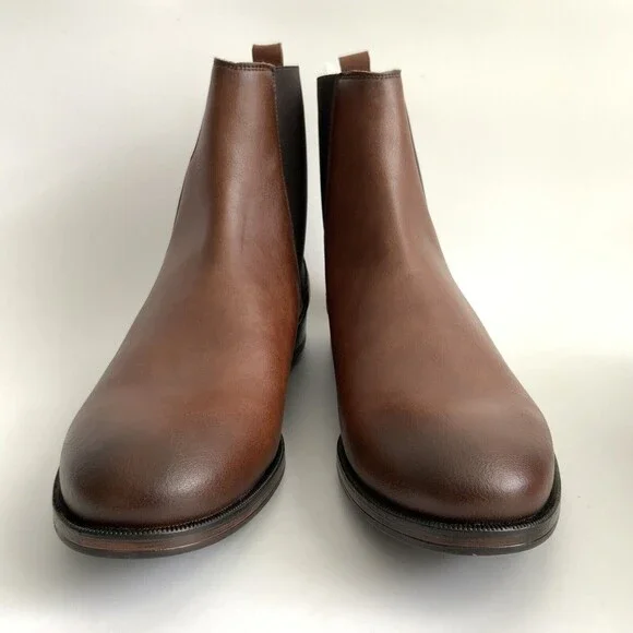 nae Chelsea Ankle Boots Men Size 46 US 12M Brown Pull On Durable Sustainable